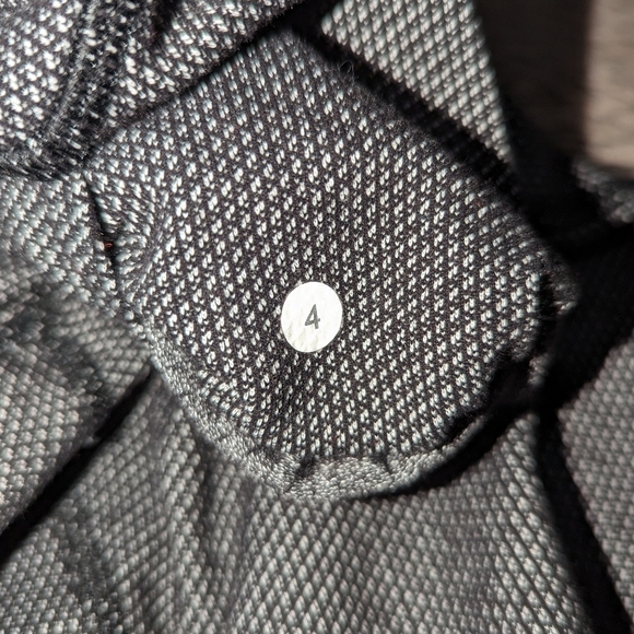 Lululemon Skinny Will Pant Cross Stitch Black White Women's 4 - Picture 14 of 15